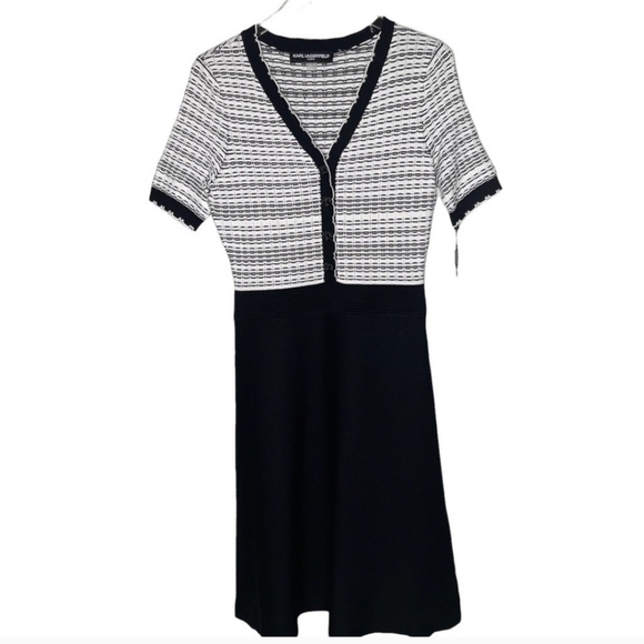 NWT Karl Lagerfeld Womens A Line Dress - Picture 1 of 4